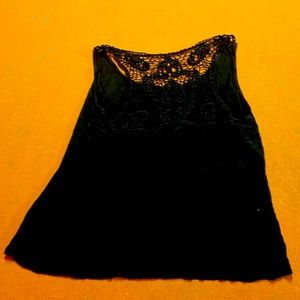 Black tank top